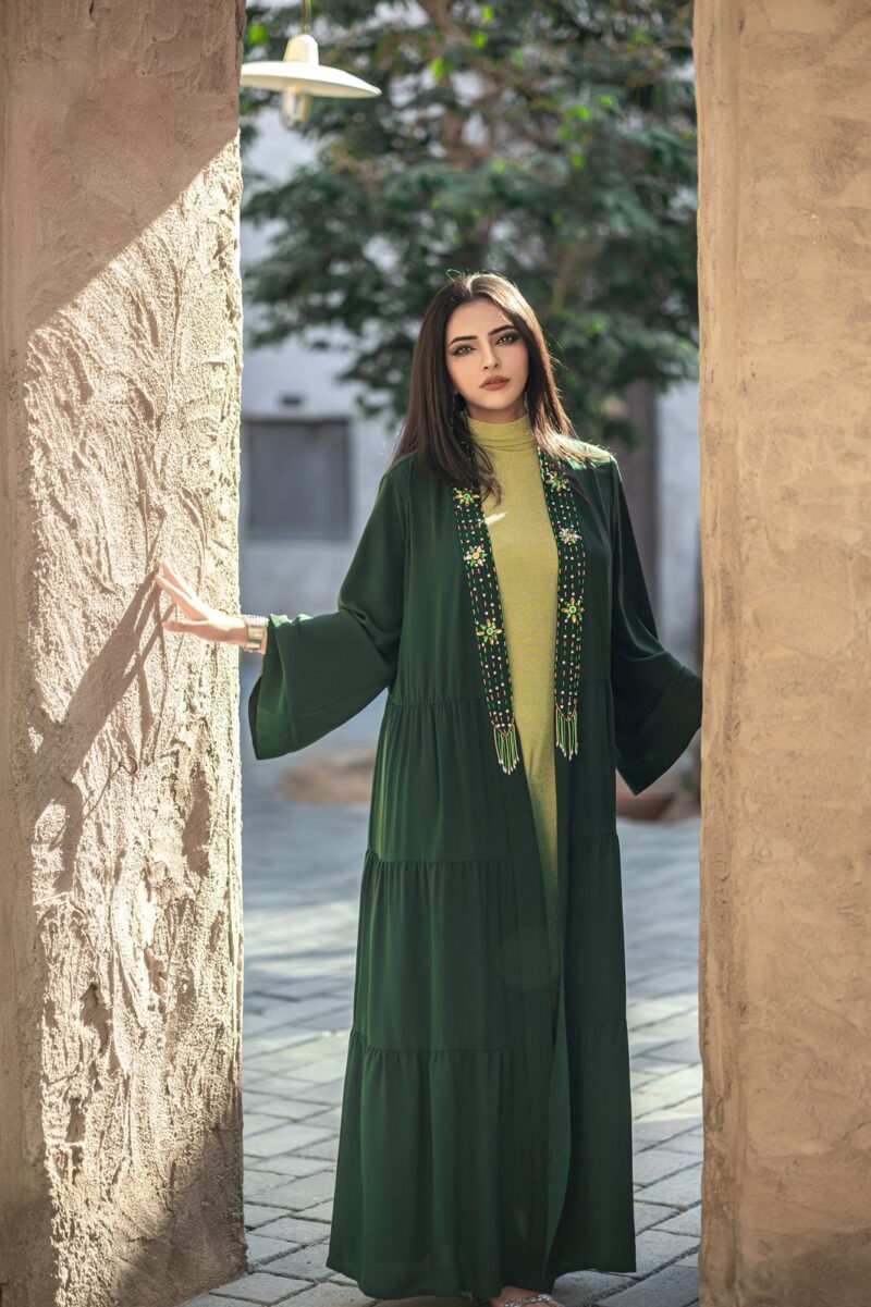 AWW2506 AWW2506 Abaya - Navy Green