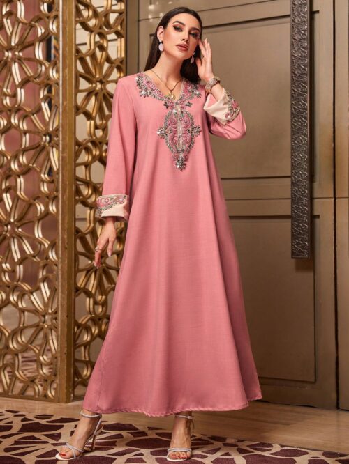 AWW2521 Abaya - Spring Rose