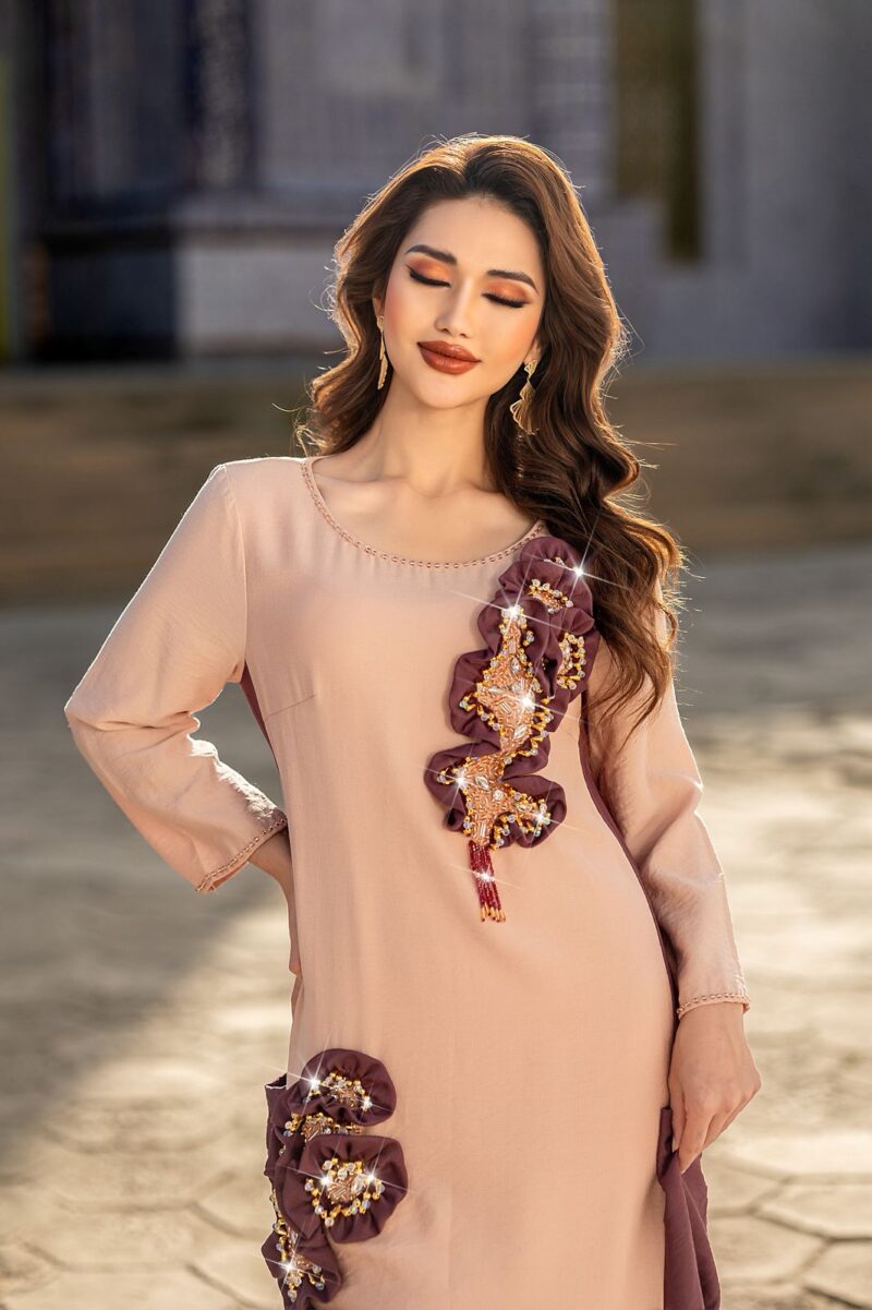 AWW2524 AWW2524 Abaya - Glamor Pink