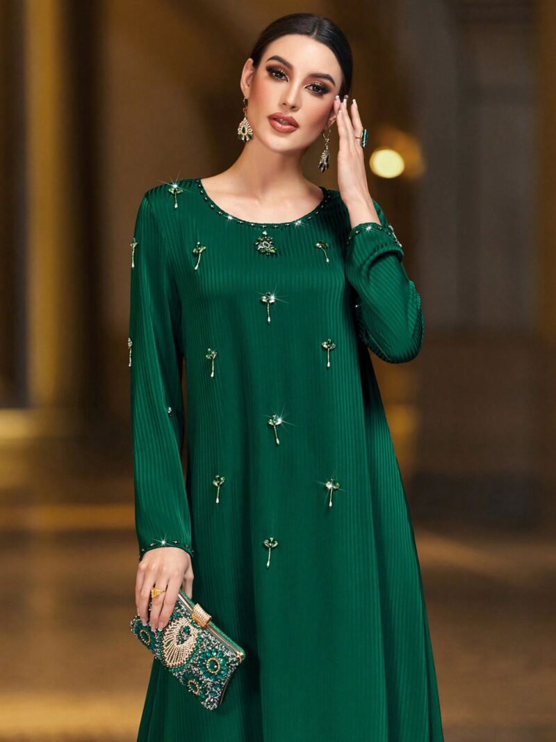 AWW2560 Abaya - Night Green